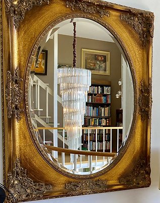 37b Chandelier, mirror