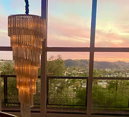 Chandelier sunset