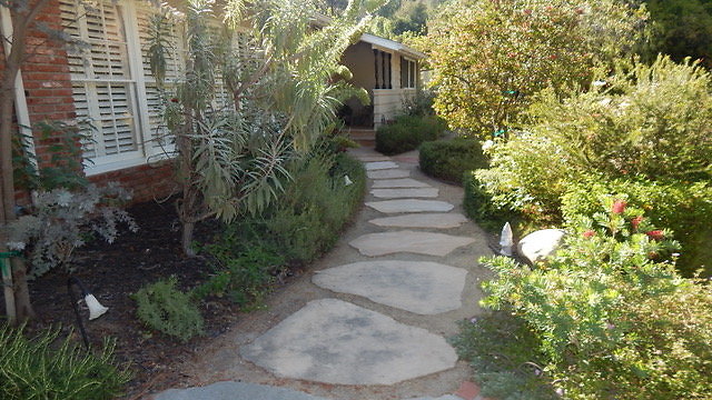 Front walkway to house